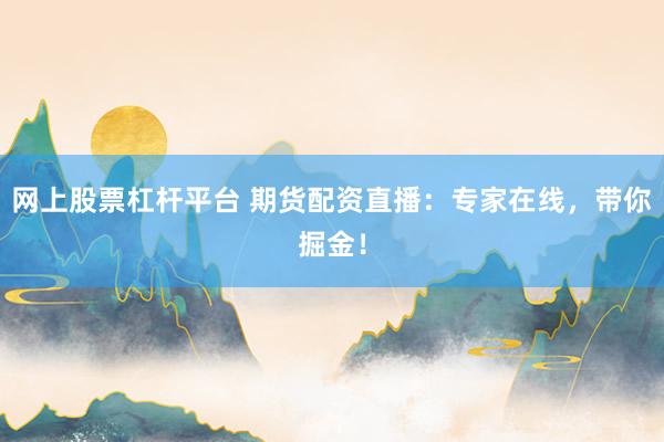 网上股票杠杆平台 期货配资直播：专家在线，带你掘金！