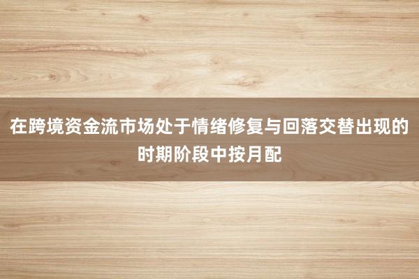 在跨境资金流市场处于情绪修复与回落交替出现的时期阶段中按月配