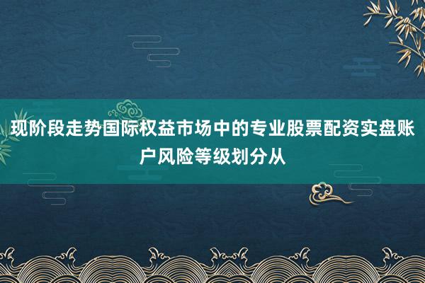 现阶段走势国际权益市场中的专业股票配资实盘账户风险等级划分从