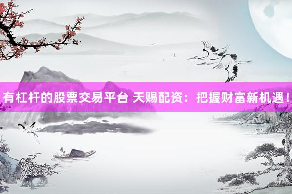 有杠杆的股票交易平台 天赐配资：把握财富新机遇！