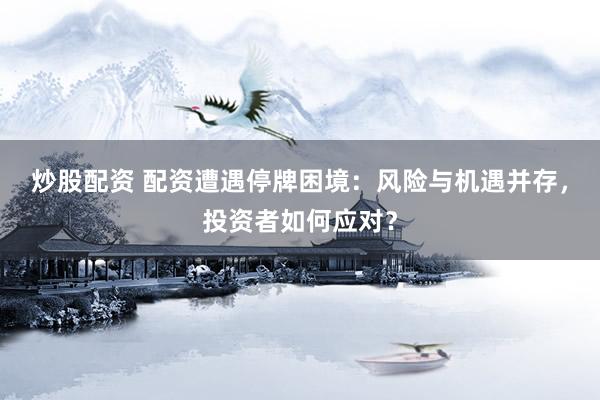 炒股配资 配资遭遇停牌困境：风险与机遇并存，投资者如何应对？