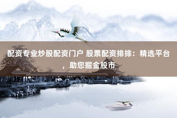 配资专业炒股配资门户 股票配资排排：精选平台，助您掘金股市